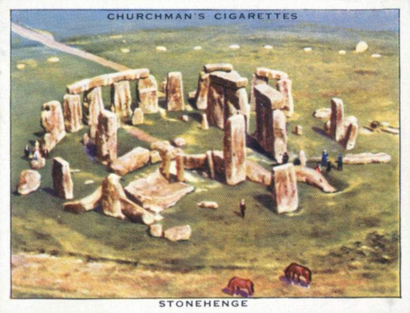 Vinger over imperiet: Stonehenge (farvelitografi) af English School
