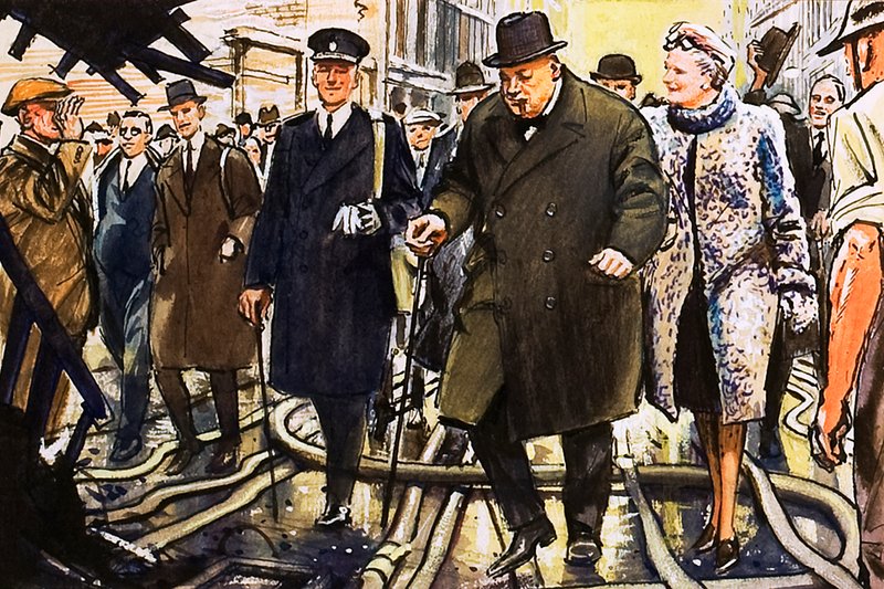 Winston Churchill af English School