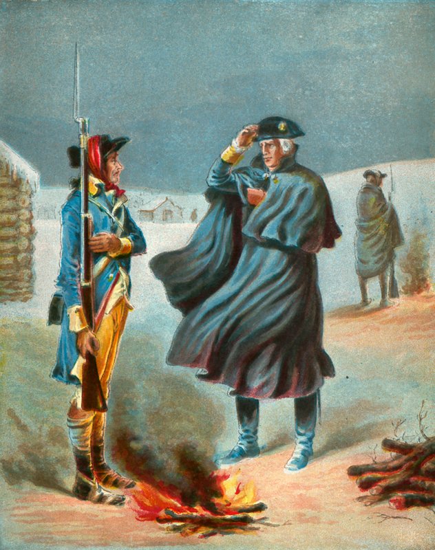 Vinter i Valley Forge af English School