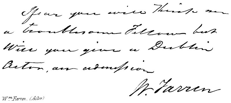 Wm Farren, (skuespiller) af English School