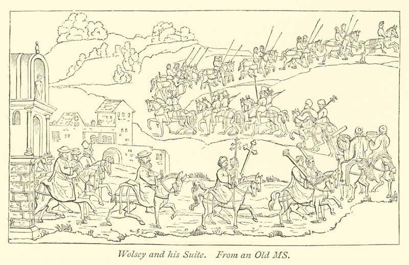 Wolsey and his Suite  af English School