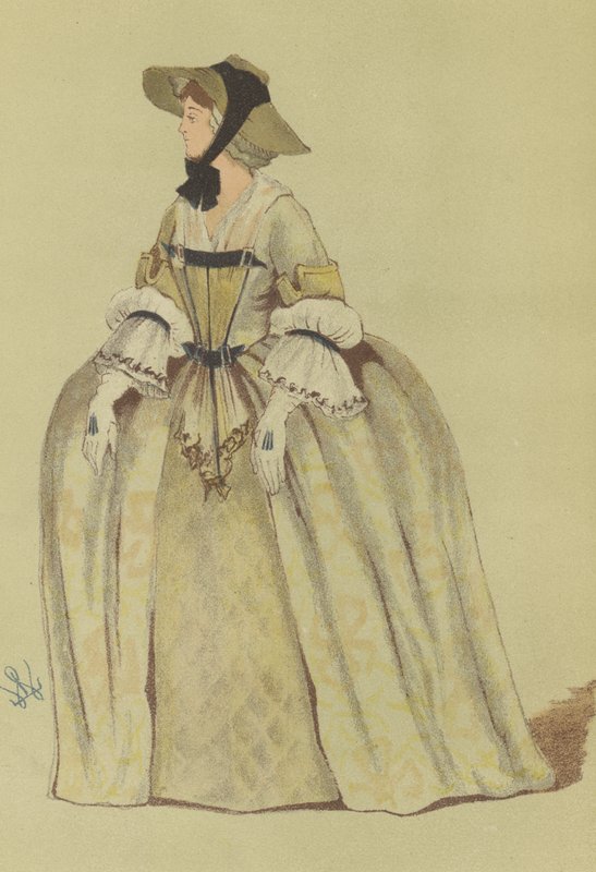 Kvinders landlige påklædning under George II