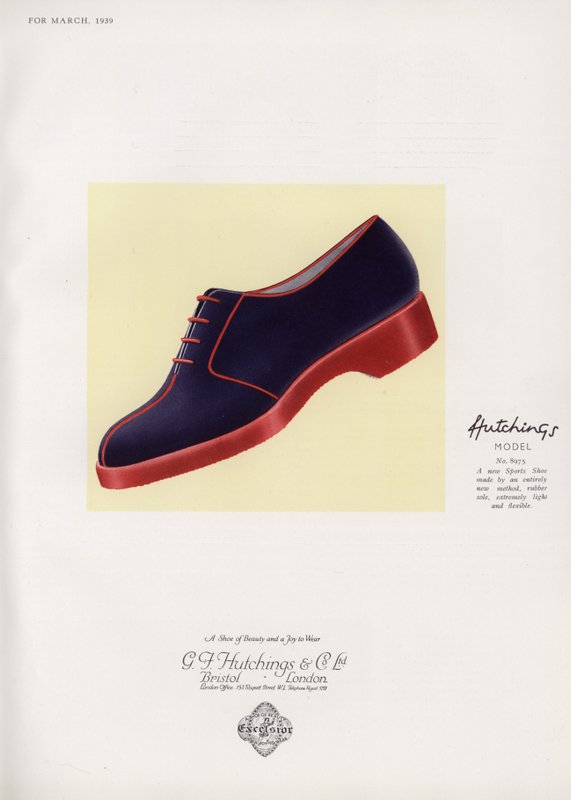 Reklame for damesko, 1930