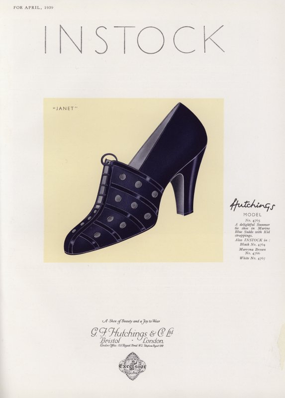 Reklame for damesko, 1930