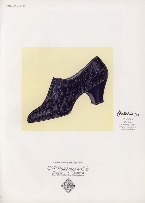 Reklame for damesko, 1930