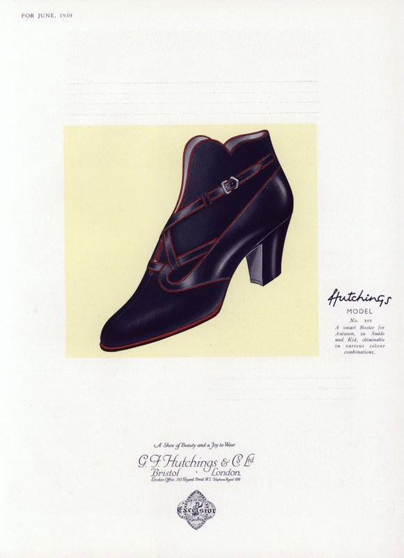 Reklame for damesko, 1930