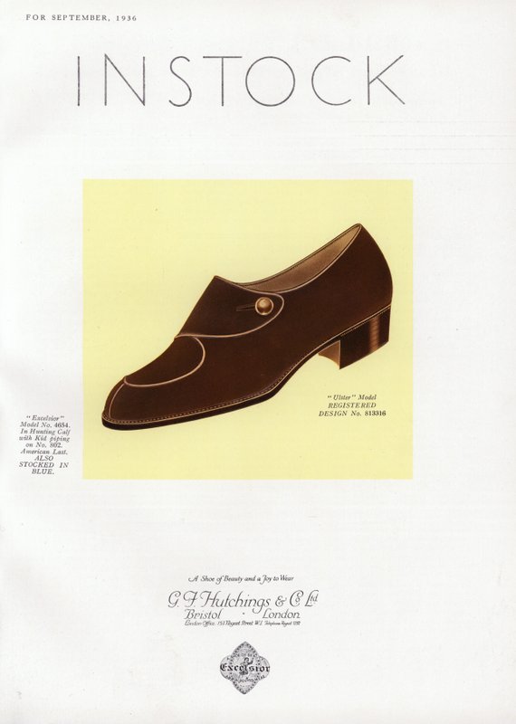 Reklame for damesko, 1930