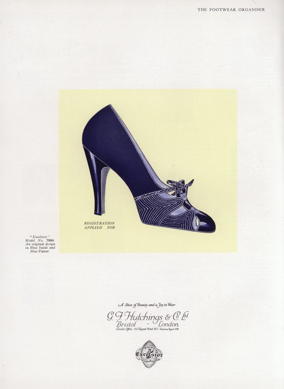 Reklame for damesko, 1930