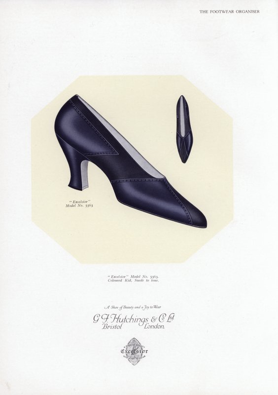 Reklame for damesko, 1930