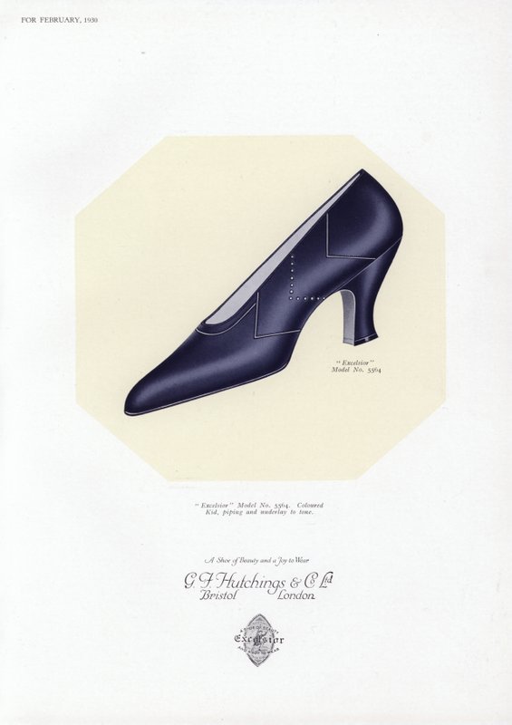 Reklame for damesko, 1930