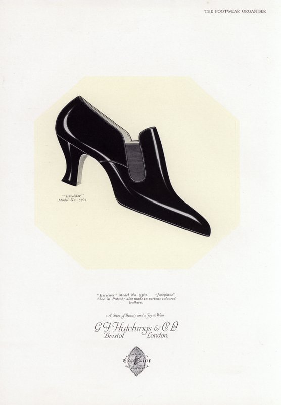 Reklame for damesko, 1930