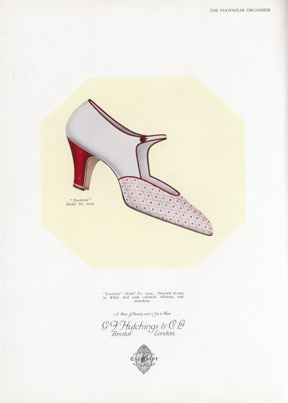 Reklame for damesko, 1930