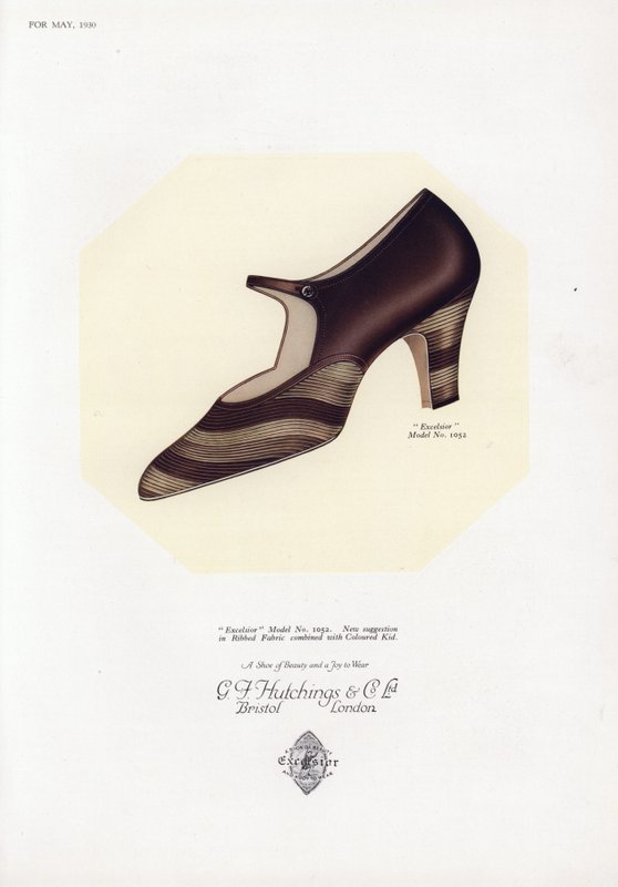 Reklame for damesko, 1930