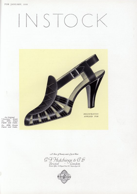 Reklame for damesko, 1930