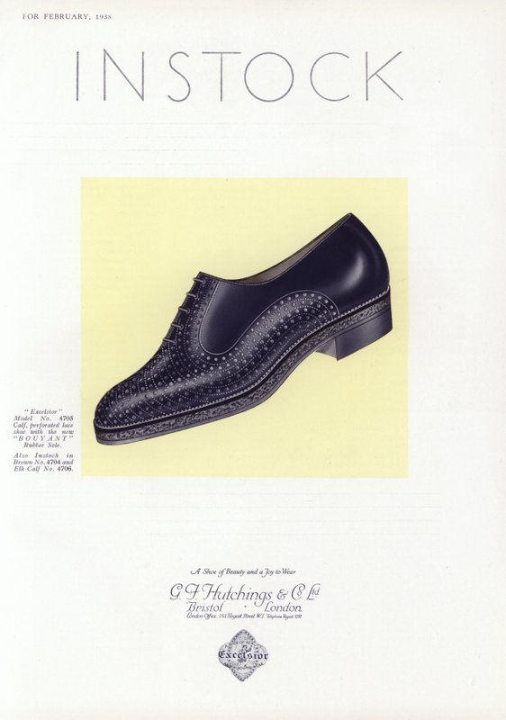 Reklame for damesko, 1930