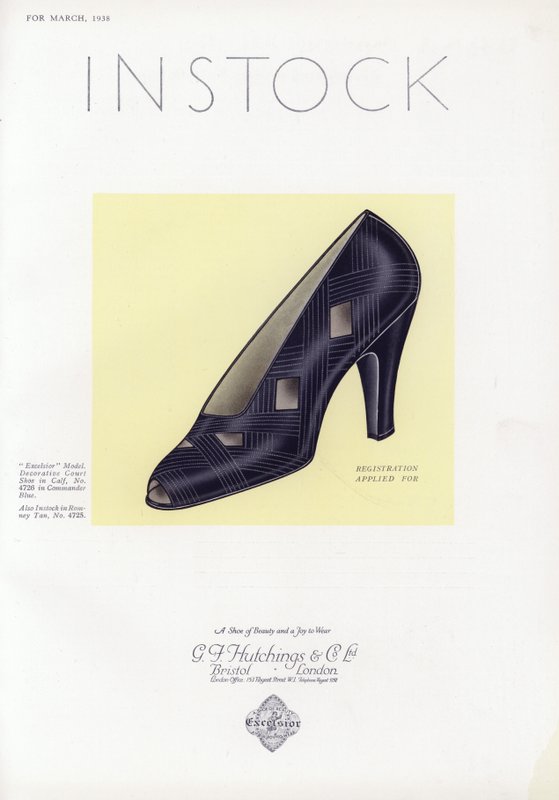 Reklame for damesko, 1930
