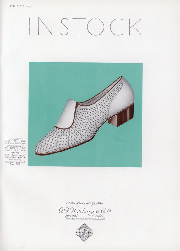 Reklame for damesko, 1930
