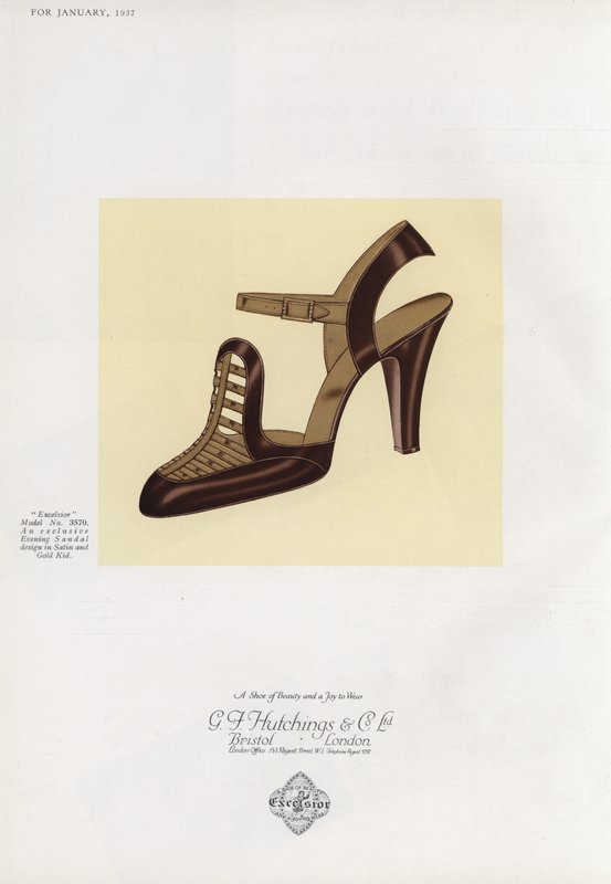 Reklame for damesko, 1930