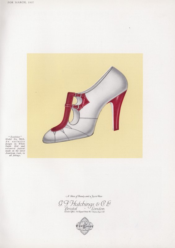 Reklame for damesko, 1930
