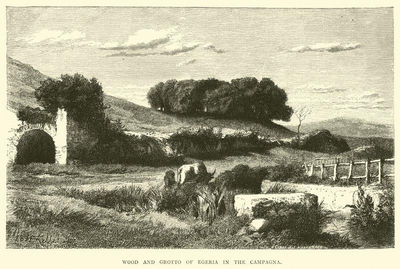 Wood and Grotte of Egeria i Campagna af English School