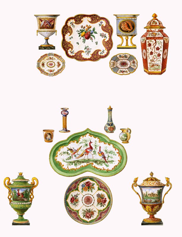 Worcester porcelæn af English School