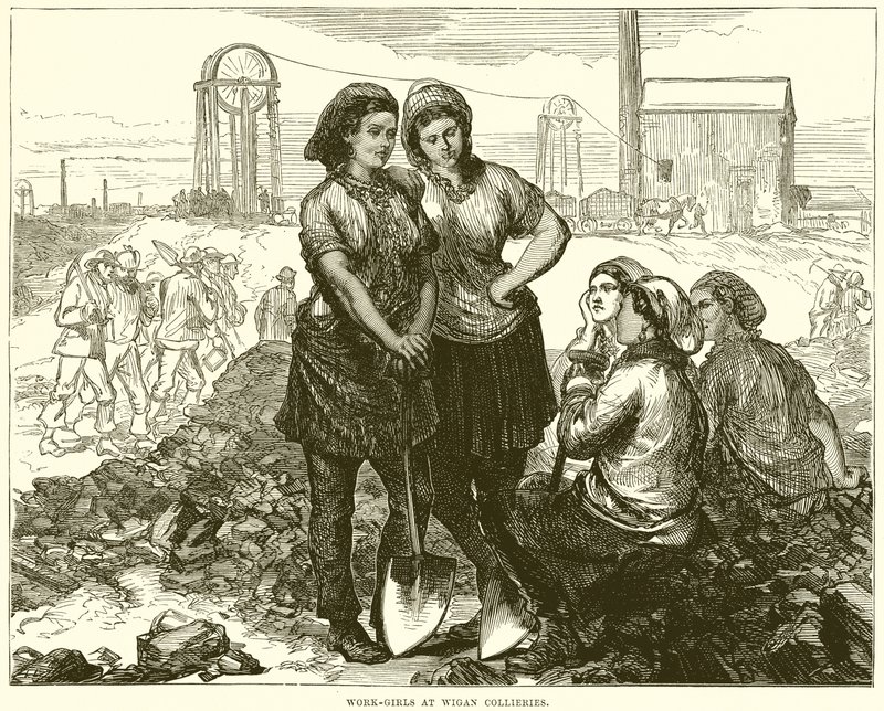 Work-Girls hos Wigan Collieries af English School