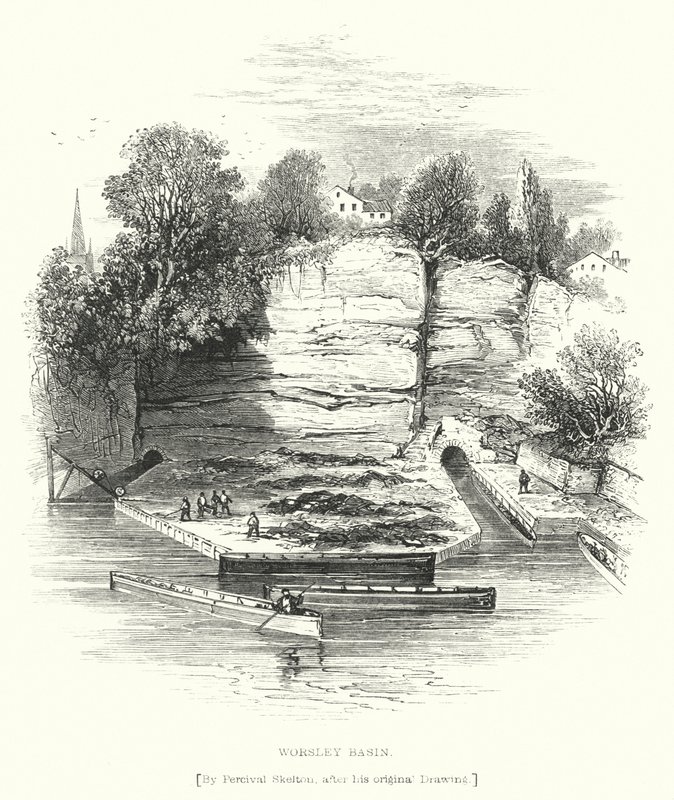 Worsley Basin (gravering) af English School
