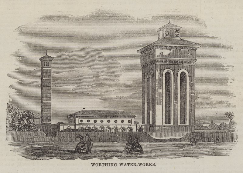 Worthing Water-Works (gravering) af English School