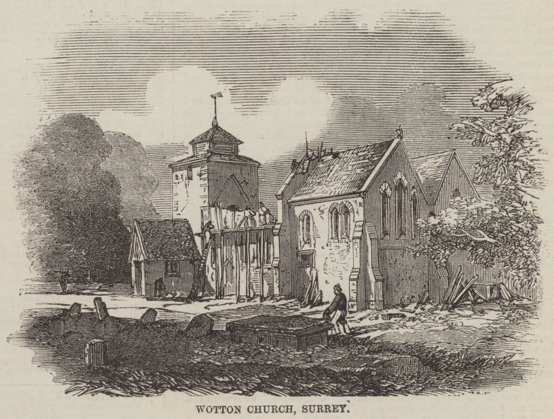 Wotton Church, Surrey (gravering) af English School