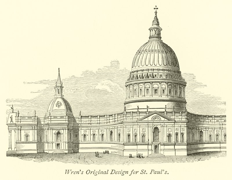 Wrens Original Design for St Pauls  af English School