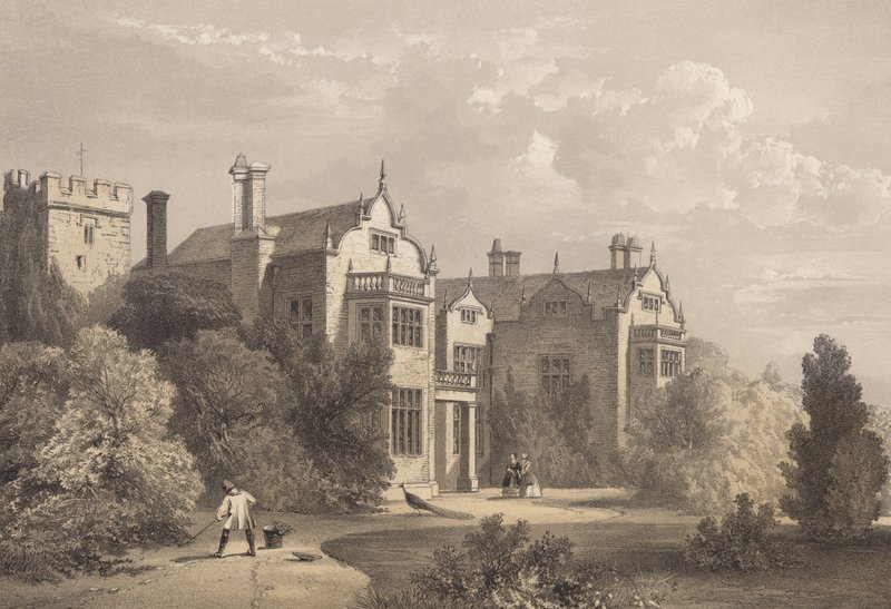 Wroxhall Abbey, Warwickshire af English School