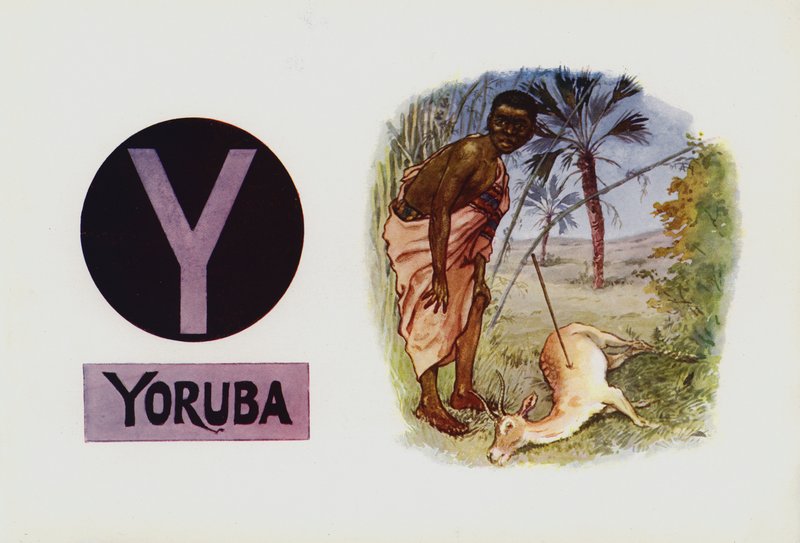 Y, Yoruba (farvelitografi) af English School