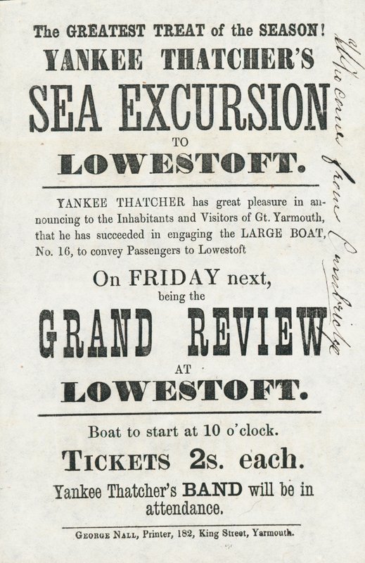 Yankee Thatchers havudflugt til Lowestoft (print) af English School