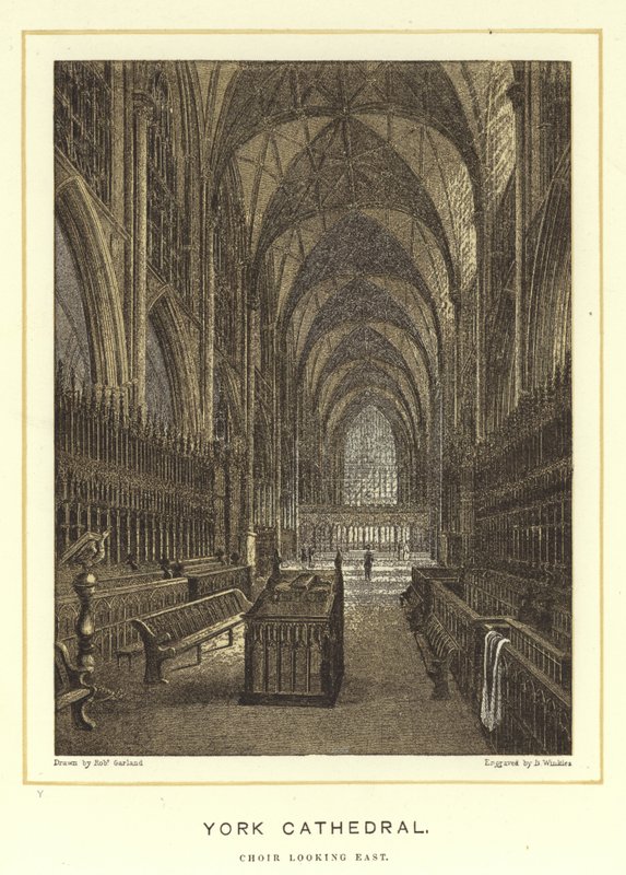 York Cathedral, kor ser mod øst af English School