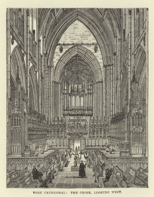 York Cathedral, koret, ser mod vest af English School