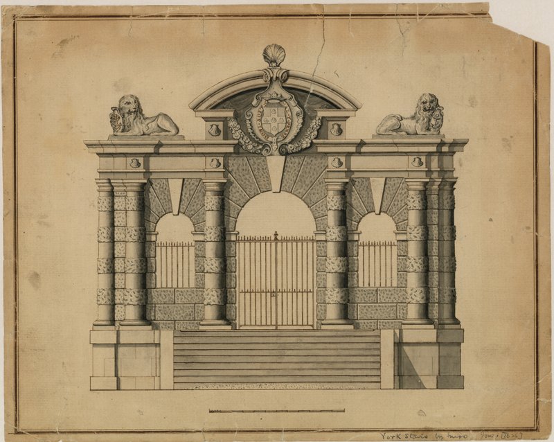 York Stairs af Inigo Jones, c 1626 af English School
