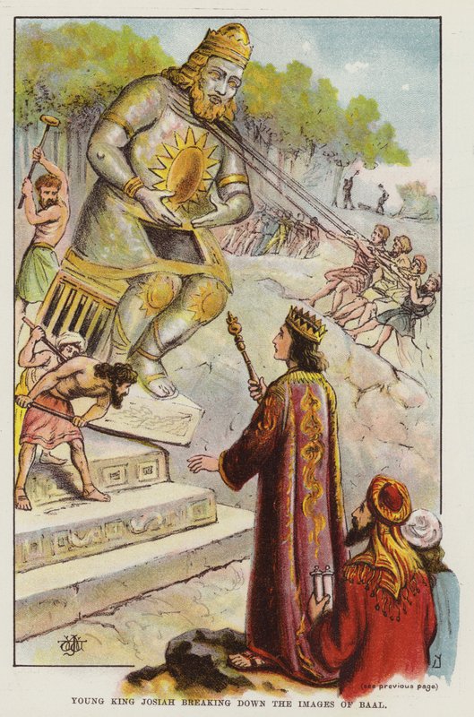 Ung kong Josiah nedbryder billederne af Ba