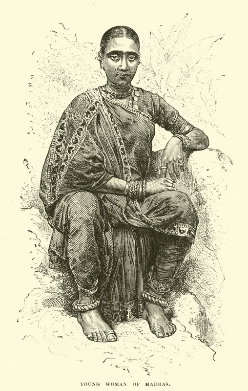 Young woman of Madras  af English School