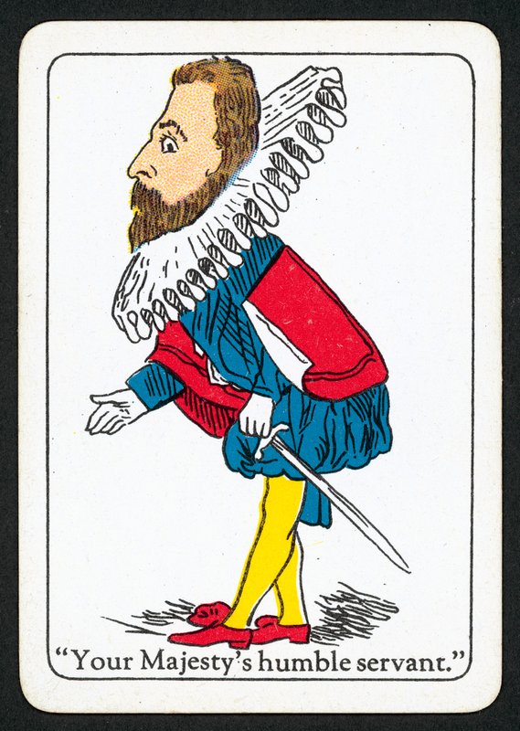 Deres Majestæts ydmyge tjener (farve litho) af English School