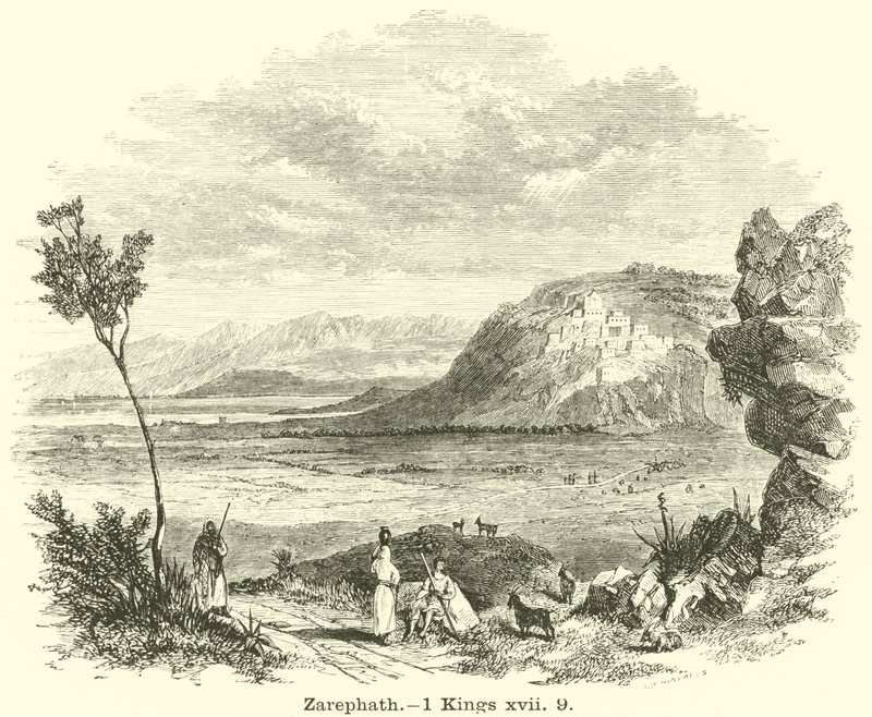 Zarefat, 1 Kongebog, xvii, 9 af English School