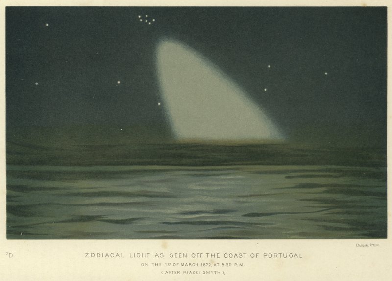 Zodiacal light as seen off the Coast of Portugal  af English School