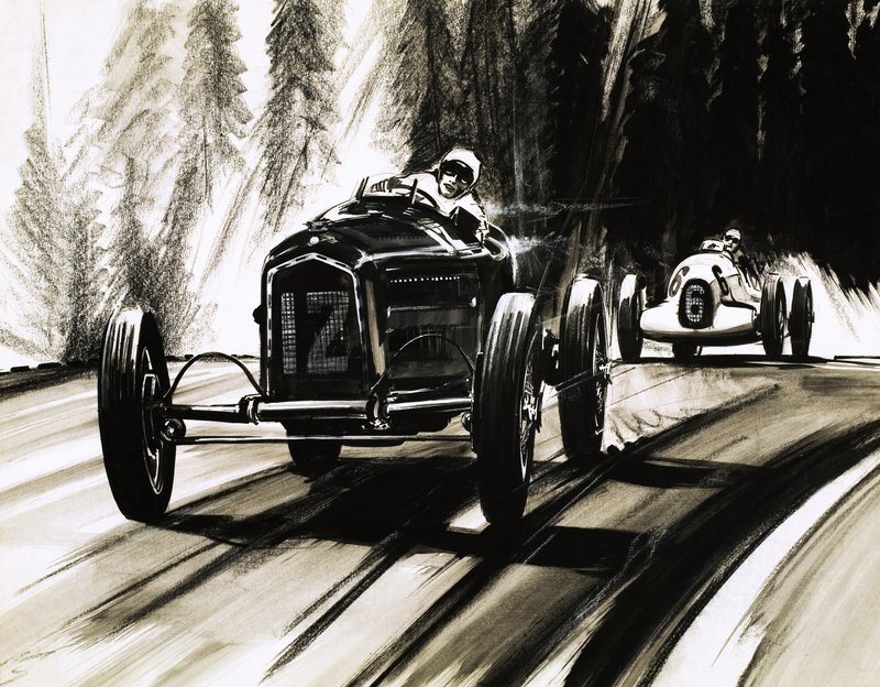 frem på Nurburgring, den tyske racerbane af English School