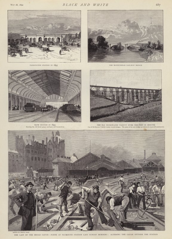 The Great Western Railway (GWR) (litho) af Enoch Ward