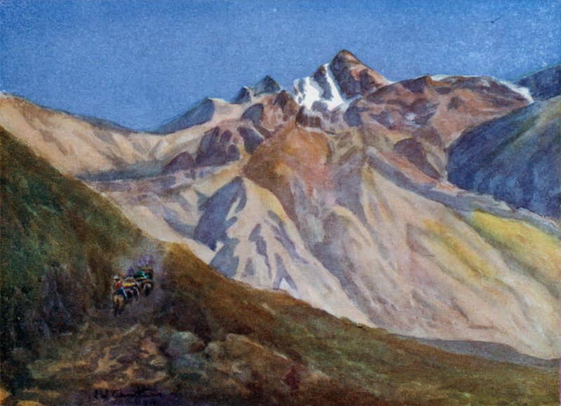 Stigende Las Cuevas Pass af Ernest William Christmas