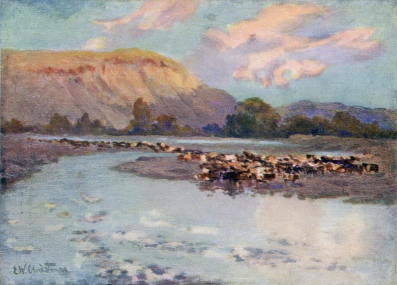 Kvægvanding af Ernest William Christmas