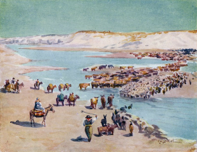 Chilenos trekking over grænsen af Ernest William Christmas
