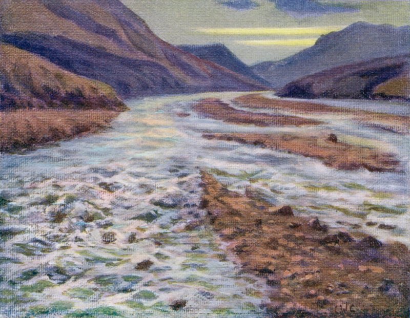 Mendoza-floden af Ernest William Christmas