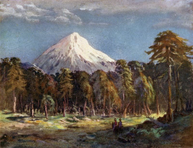 Mount Llanin, det sydlige Andesbjerg af Ernest William Christmas
