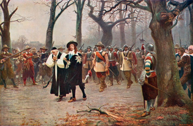 Kong Charles I på vej til sin henrettelse af Ernest (after) Crofts