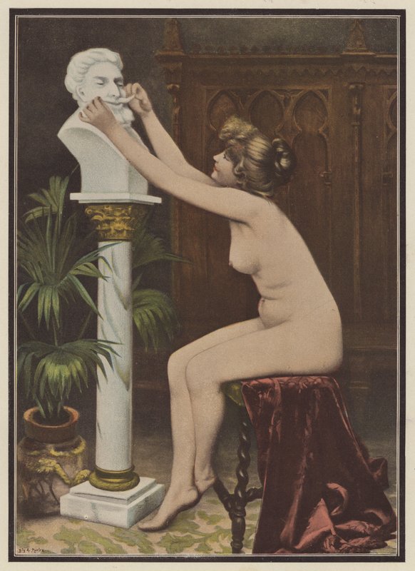 Smiger (farve litho) af Ernest Chateignon